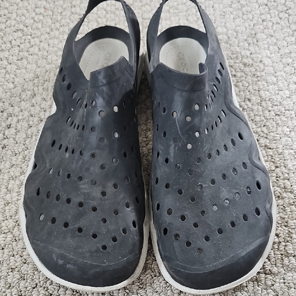 CROCS Mens Black Comfort Slip-Ons, Mens 13 - Picture 1 of 6